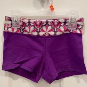 Ivivva Purple Reversible Exercise Shorts